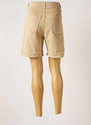 Bermuda taille haute taille haute beige EDC femme