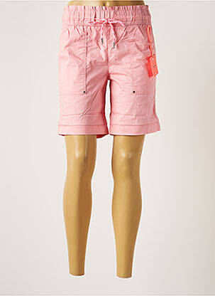 Bermuda taille élastique taille normale rose STREET ONE femme