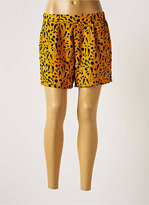 Short taille élastique taille basse jaune MOLLY BRACKEN femme