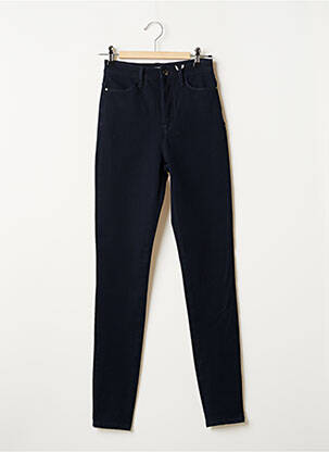 Pantalon slim broderie rivets taille haute bleu TOMMY HILFIGER femme
