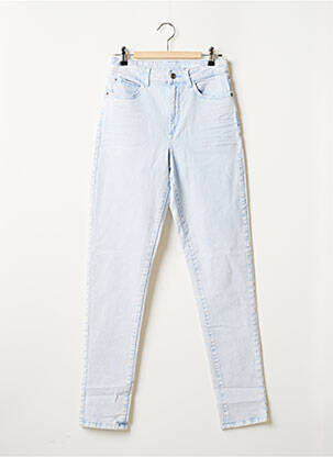 Jeans coupe slim broderie rivets taille haute bleu EDC BY ESPRIT femme
