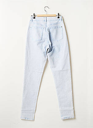 Jeans coupe slim broderie rivets taille haute bleu EDC BY ESPRIT femme
