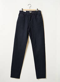 Jeans coupe droite broderie rivets taille haute bleu ESPRIT femme