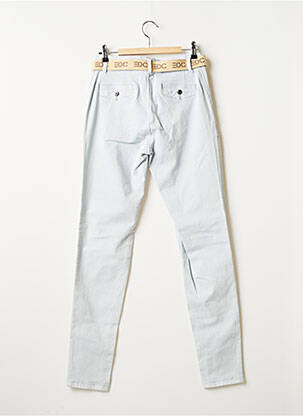 Pantalon chino fermeture zippée sous rabat boutonné taille normale bleu EDC BY ESPRIT femme