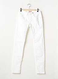 Pantalon slim broderie rivets taille normale blanc STREET ONE femme