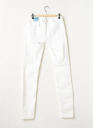 Pantalon slim broderie rivets taille normale blanc STREET ONE femme