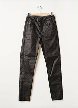 Pantalon slim broderie rivets taille normale noir LOIS femme