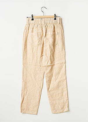 Pantalon 7/8 taille élastique taille normale beige STREET ONE femme