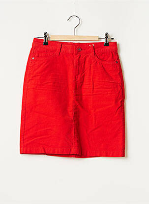 Jupe courte poches rouge EDC femme