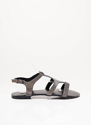 Sandales/Nu pieds gris REQINS pour femme