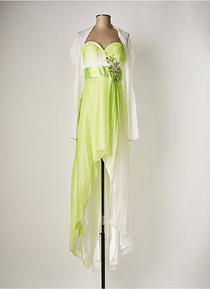 Robe longue sans manche sans manche vert AUTENTICA femme