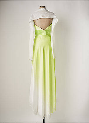Robe longue sans manche sans manche vert AUTENTICA femme