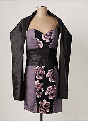 Robe courte sans manche sans manche violet AUTENTICA femme