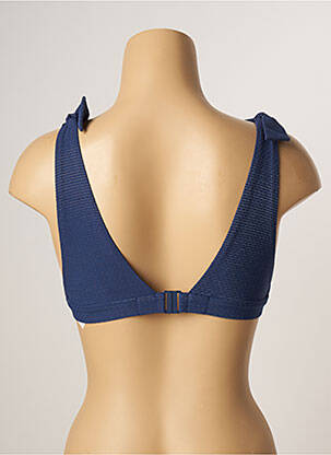 Haut de maillot de bain stretch haut triangles bleu SIMONE PERELE femme