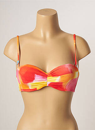 Haut de maillot de bain stretch haut bandeau orange CHERRY BEACH femme