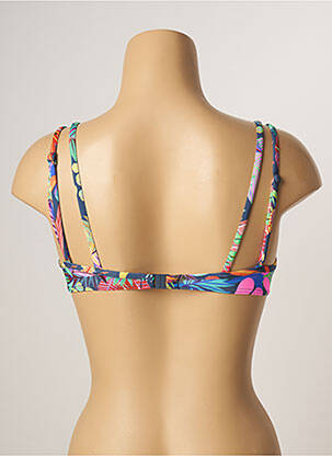 Haut de maillot de bain stretch haut soutien-gorge moulé bleu CHERRY BEACH femme