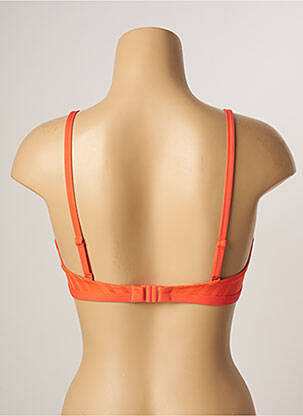 Haut de maillot de bain stretch haut soutien-gorge emboitant orange CHERRY BEACH femme