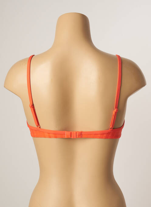 Haut de maillot de bain orange CHERRY BEACH pour femme