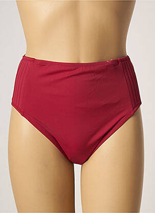 Bas de maillot de bain tissage satiné culotte rouge BELCOR femme