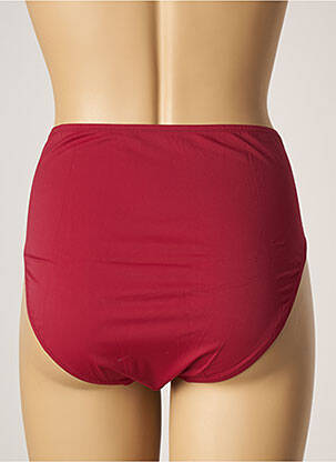 Bas de maillot de bain tissage satiné culotte rouge BELCOR femme