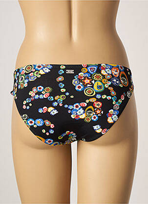 Bas de maillot de bain imprimé fantaisie culotte noir CHERRY BEACH femme