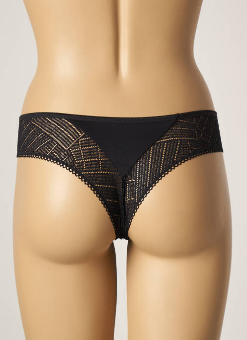 Tanga finition dentelle noir FEMILET femme