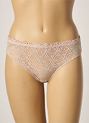 Culotte tissage dentelle beige SIMONE PERELE femme