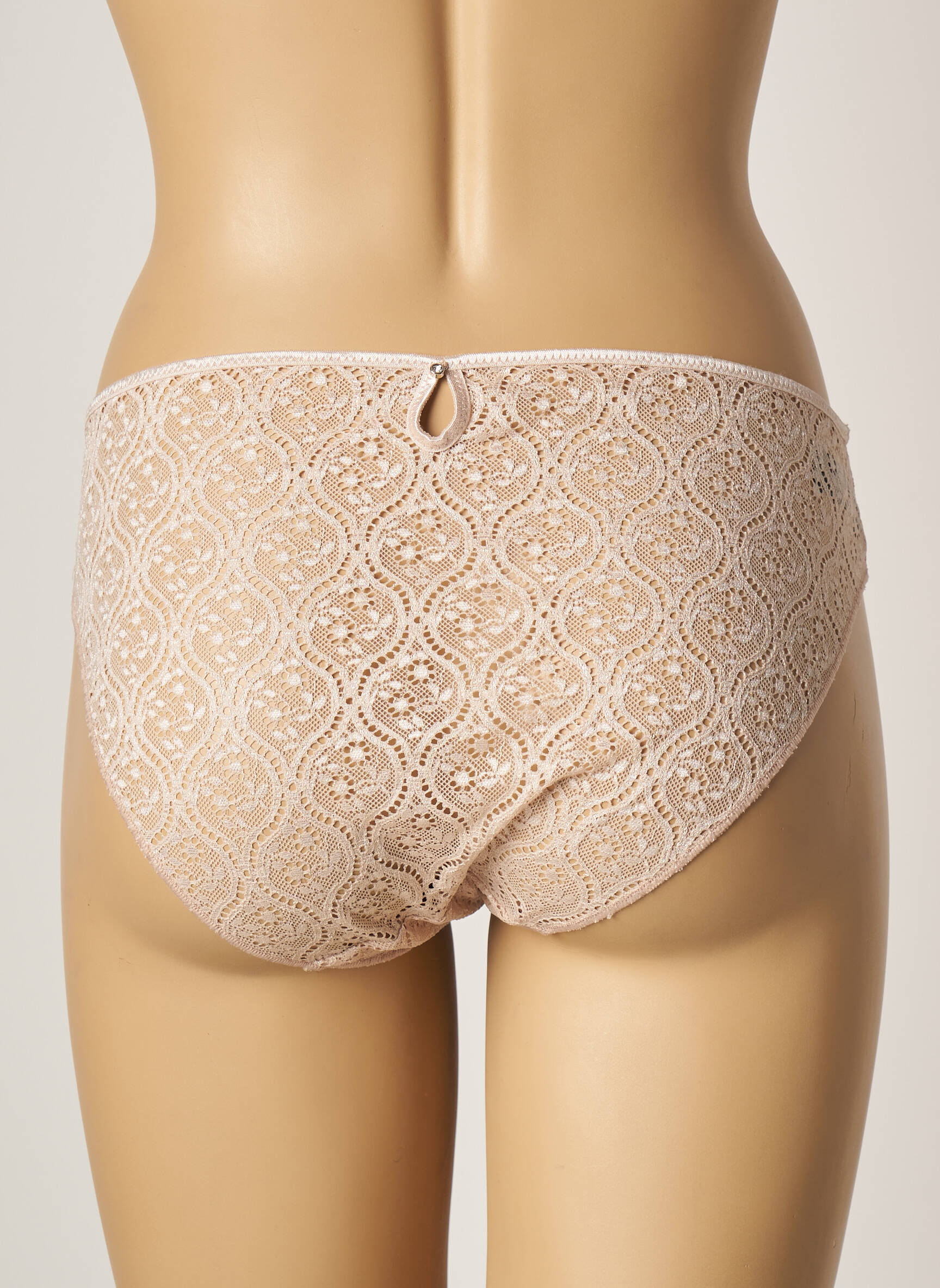 Culotte tissage dentelle beige SIMONE PERELE femme