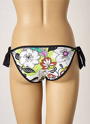 Bas de maillot de bain imprimé fleurs bikini blanc CHERRY BEACH femme