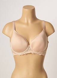 Soutien-gorge effet matière satinée haut soutien-gorge moulé chair SIMONE PERELE femme