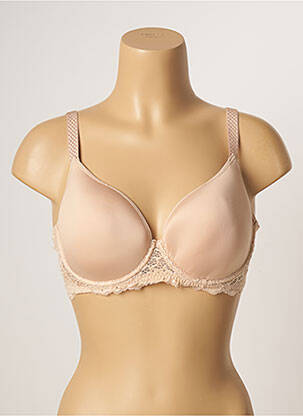 Soutien-gorge effet matière satinée haut soutien-gorge moulé chair SIMONE PERELE femme