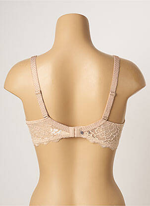Soutien-gorge effet matière satinée haut soutien-gorge moulé chair SIMONE PERELE femme