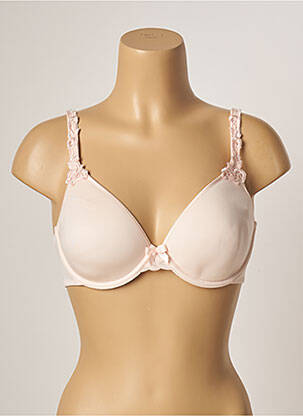 Soutien-gorge effet matière satinée haut soutien-gorge moulé rose SIMONE PERELE femme