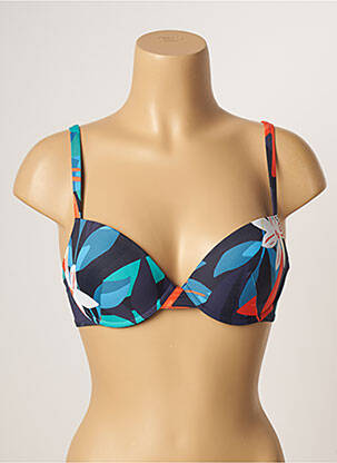 Haut de maillot de bain stretch haut soutien-gorge moulé bleu SIMONE PERELE femme