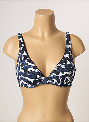Haut de maillot de bain stretch haut soutien-gorge moulé bleu SIMONE PERELE femme