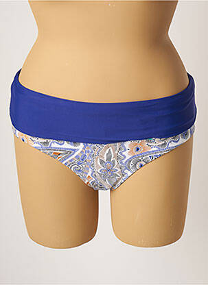 Bas de maillot de bain imprimé fantaisie culotte bleu BESTFORM femme