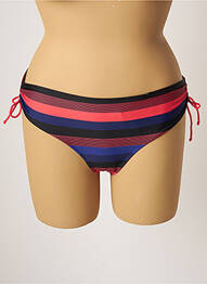 Bas de maillot de bain imprimé rayures culotte noir BESTFORM femme