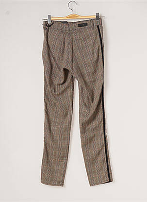 Pantalon slim stretch taille normale marron FIVE femme