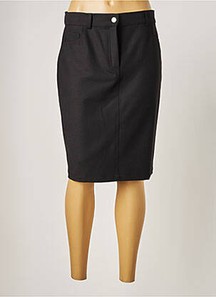 Jupe mi-longue stretch noir WEILL femme