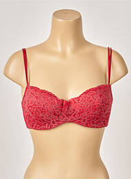 Soutien-gorge effet matière satinée haut soutien-gorge balconnet rouge B.TEMPT'D BY WACOAL femme