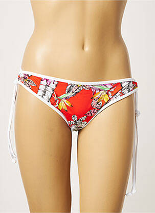 Bas de maillot de bain imprimé tie and dye bikini orange FREYA femme