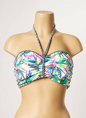 Haut de maillot de bain stretch vert FREYA femme