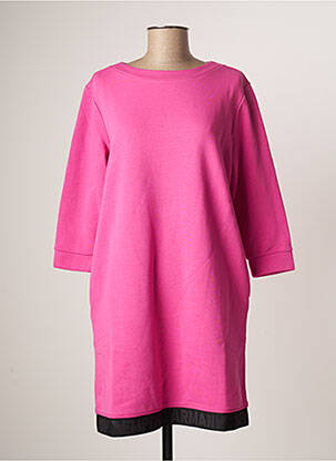 Robe courte manches 3/4 manches 3/4 rose EMPORIO ARMANI femme