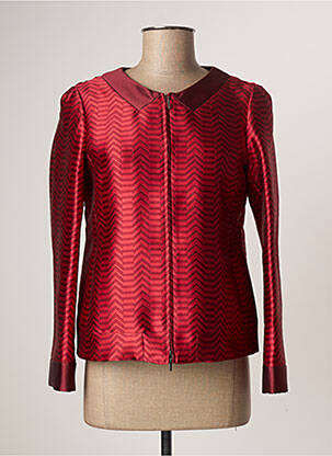 Veste chic tissage crêpe rouge EMPORIO ARMANI femme