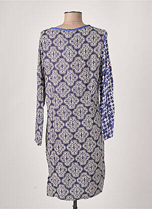 Robe courte manches longues manches longues bleu LA FIANCEE DU MEKONG femme