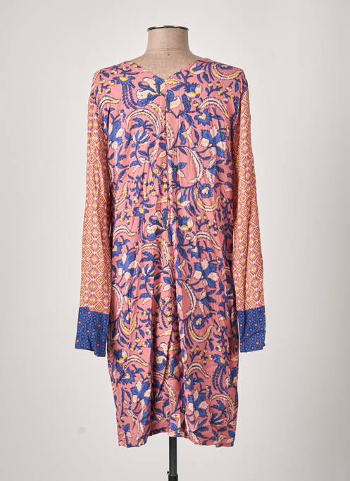 Robe mi-longue rose LA FIANCEE DU MEKONG pour femme