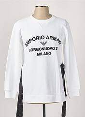 Sweat-shirt blanc EMPORIO ARMANI pour femme seconde vue