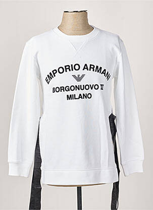 Sweat-shirt blanc EMPORIO ARMANI pour femme