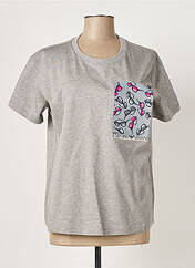 T-shirt gris EMPORIO ARMANI pour femme seconde vue