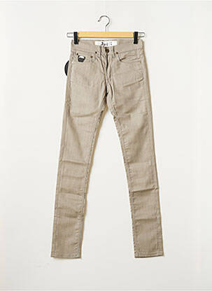 Pantalon slim broderie rivets taille normale gris APRIL 77 femme